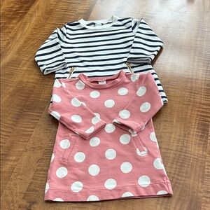 Striped and Polka Dot Toddler Dresses
